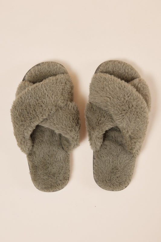 Milan Plush Slipper - Gingerlilly Sleepwear