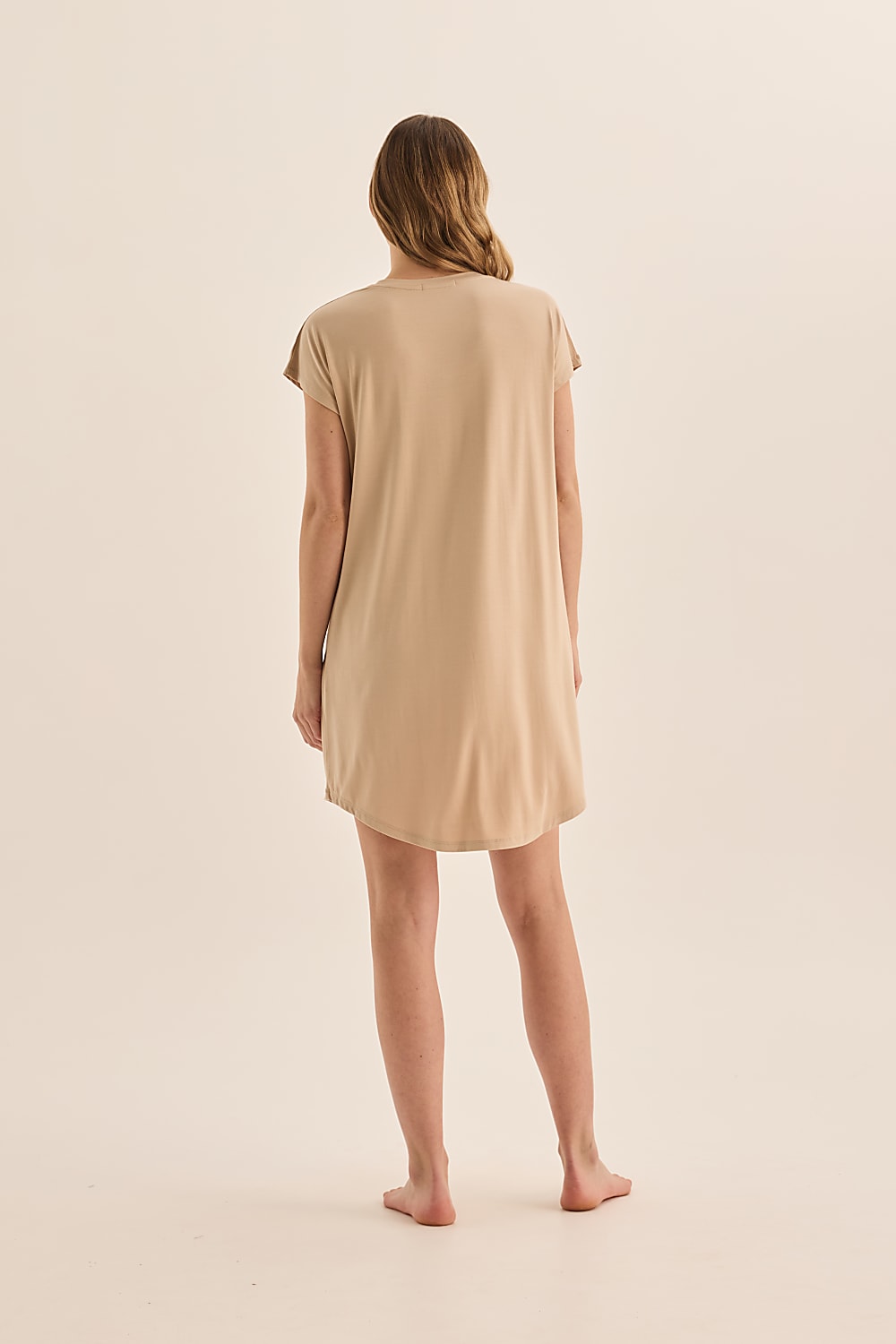 Nova Natural Bamboo Tee Nightie - Gingerlilly Sleepwear