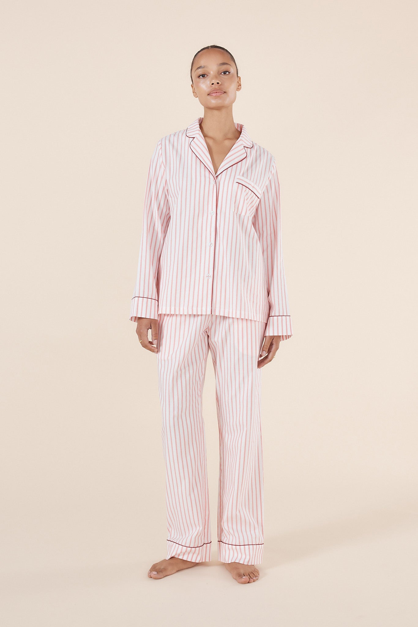 Octavia Cotton Stripe PJ set - Gingerlilly Sleepwear