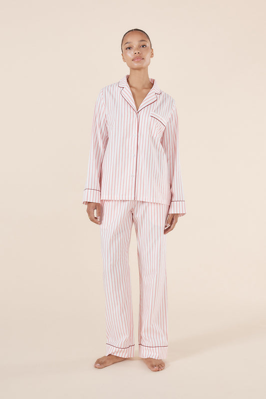 Octavia Cotton Stripe PJ set - Gingerlilly Sleepwear