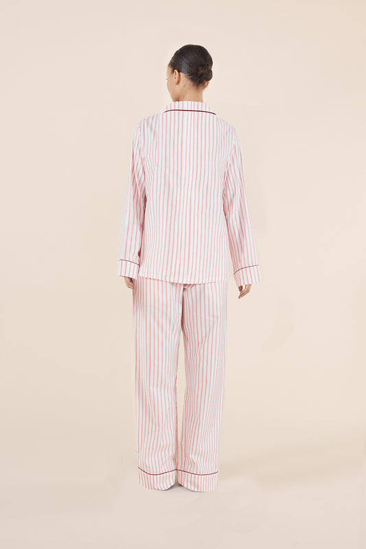 Octavia Cotton Stripe PJ set - Gingerlilly Sleepwear