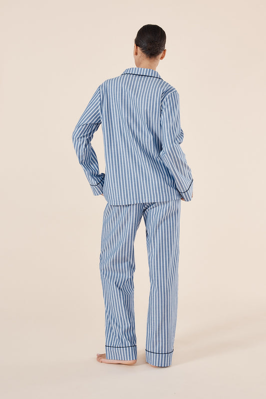 Octavia Cotton Stripe PJ set - Gingerlilly Sleepwear