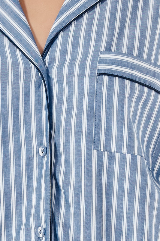 Octavia Cotton Stripe PJ set - Gingerlilly Sleepwear