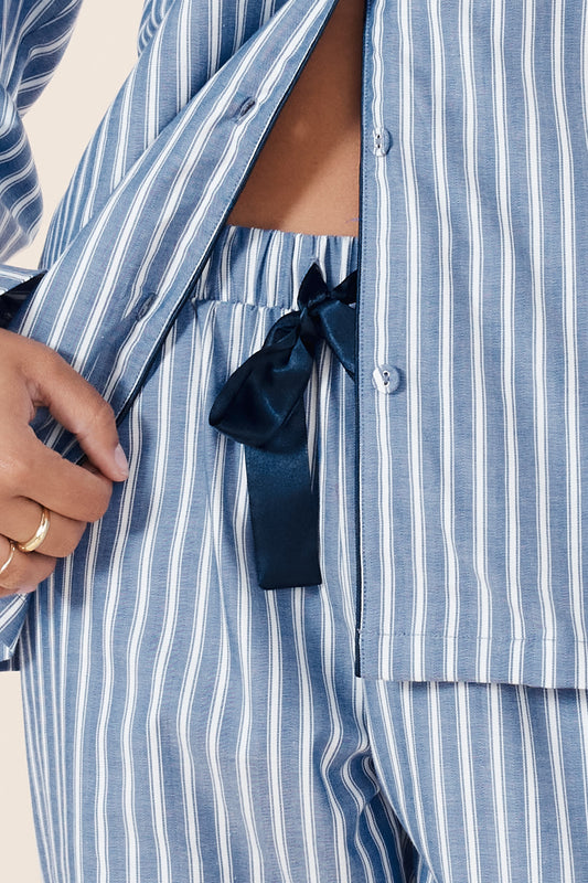 Octavia Cotton Stripe PJ set - Gingerlilly Sleepwear