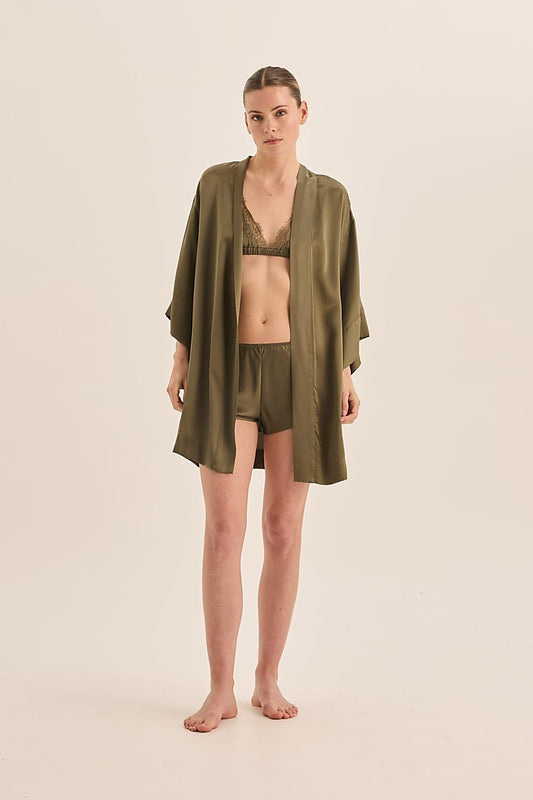 Opal Pure Silk Bra and Short Set - Gingerlilly Sleepwear