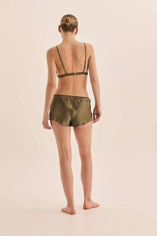 Opal Pure Silk Bra and Short Set - Gingerlilly Sleepwear