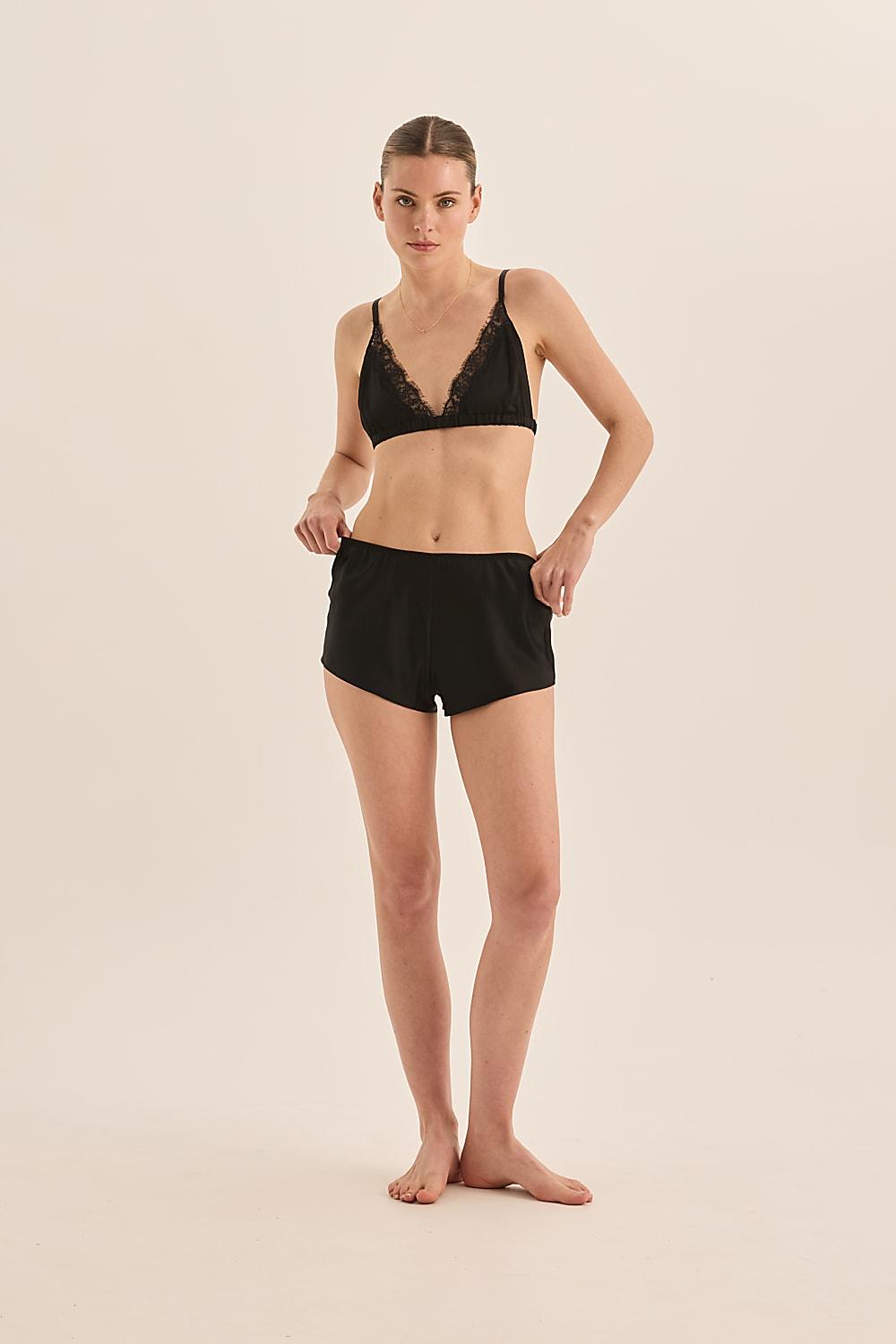 Opal Pure Silk Bra and Short Set - Gingerlilly Sleepwear