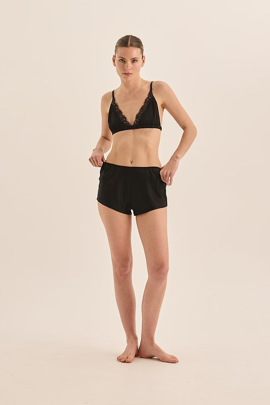 Opal Pure Silk Bra and Short Set - Gingerlilly Sleepwear