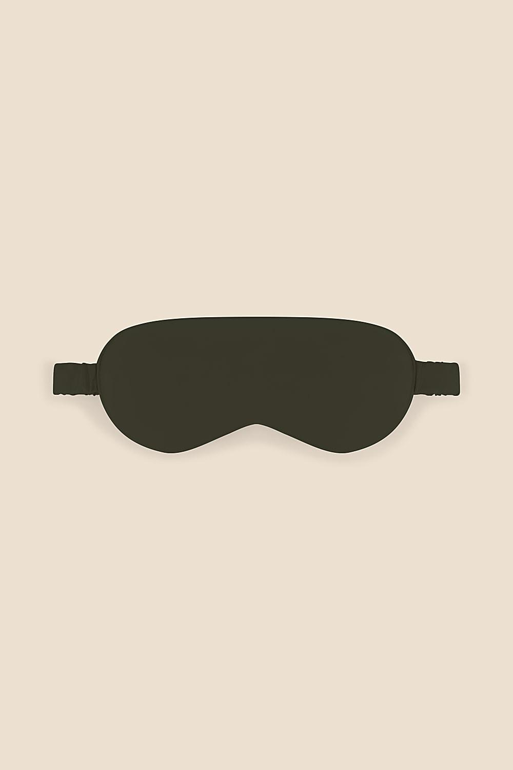 Opulent Olive Pure Silk Eyemask - Gingerlilly Sleepwear