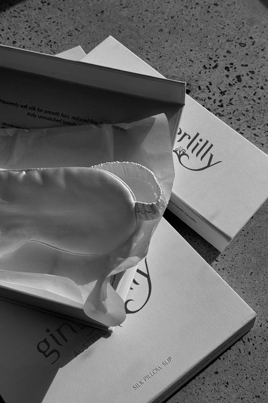 Opulent Pink Pure Silk Eyemask - Gingerlilly Sleepwear