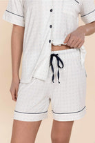 Gingerlilly Penelope Bamboo Short Set - Blue - Detail alt