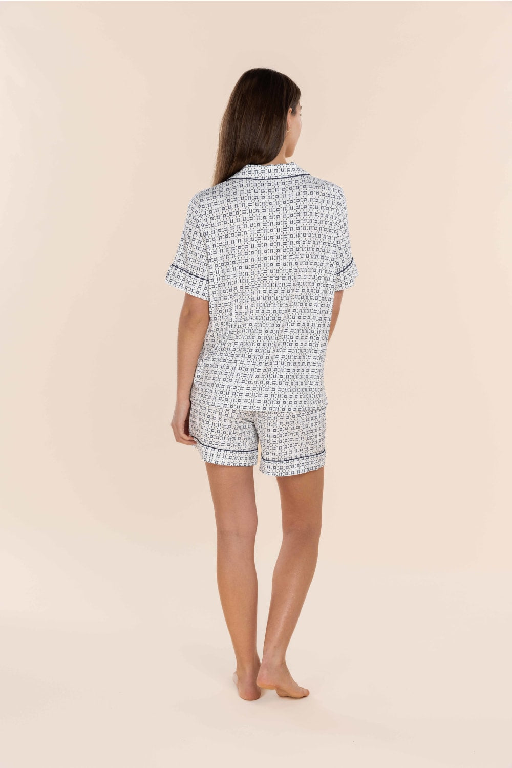 Gingerlilly Penelope Bamboo Short Set - Navy - Back