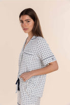 Gingerlilly Penelope Bamboo Short Set - Navy - Detail