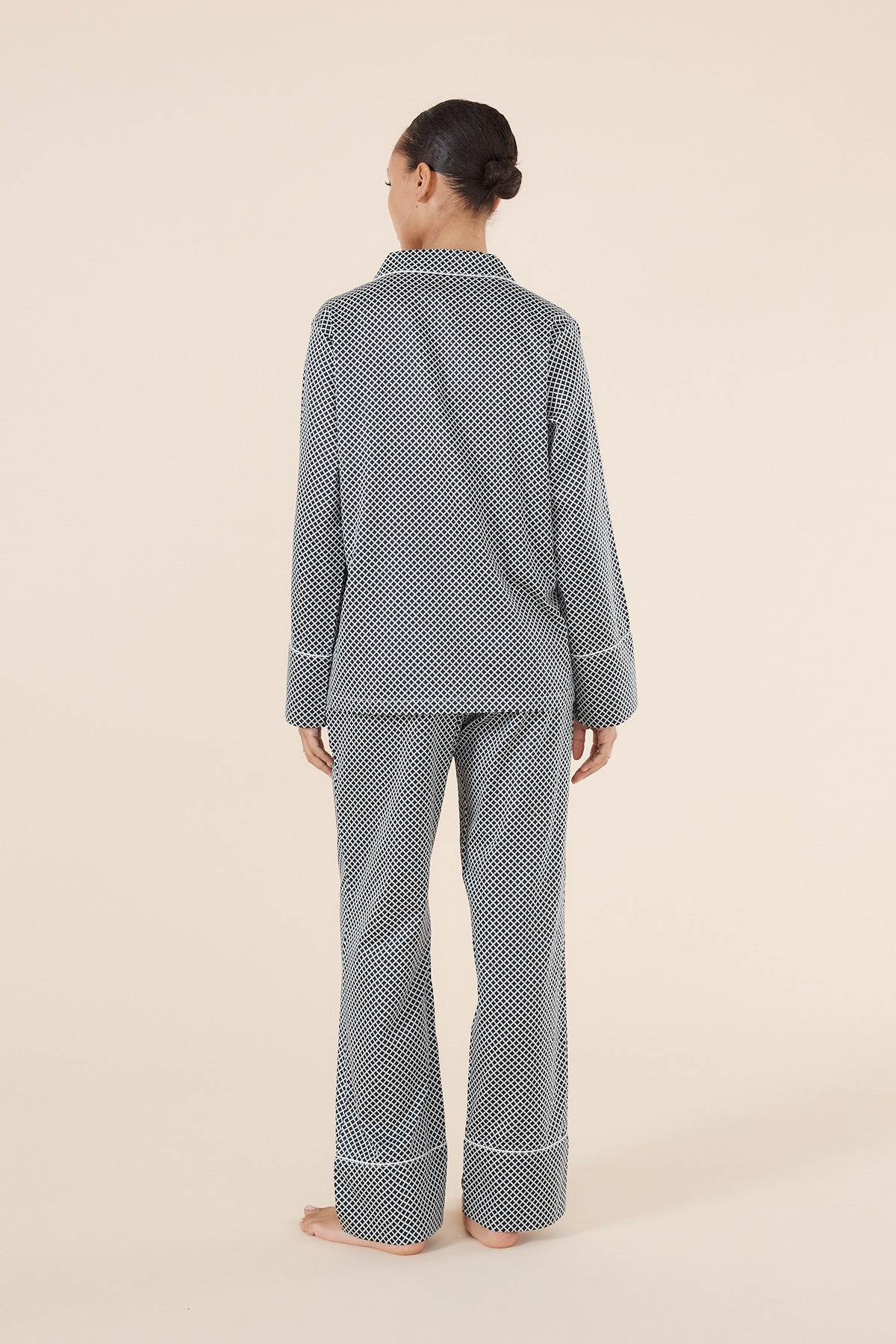 Sky Diamond Cotton PJ set - Gingerlilly Sleepwear