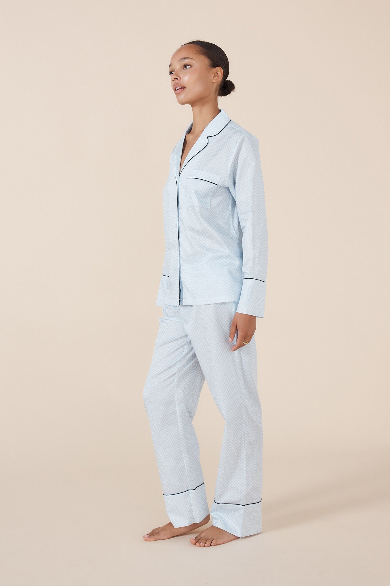 Sky Diamond Cotton PJ set - Gingerlilly Sleepwear