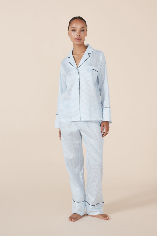 Sky Diamond Cotton PJ set - Gingerlilly Sleepwear