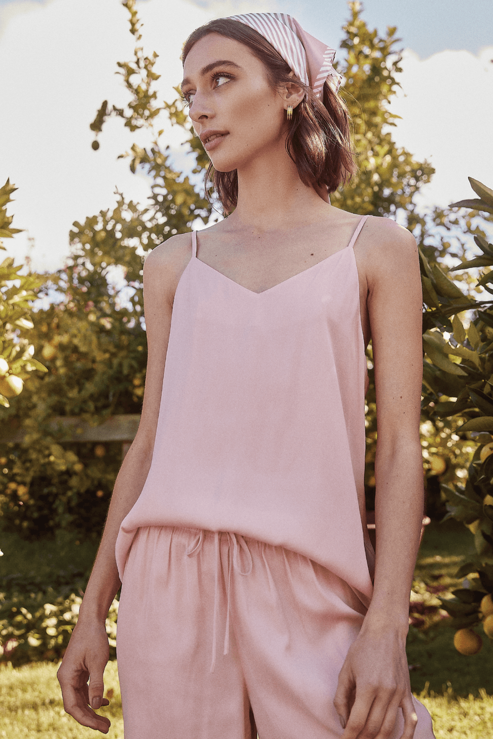 Stefania Pink Cami Short PJ - Gingerlilly Sleepwear