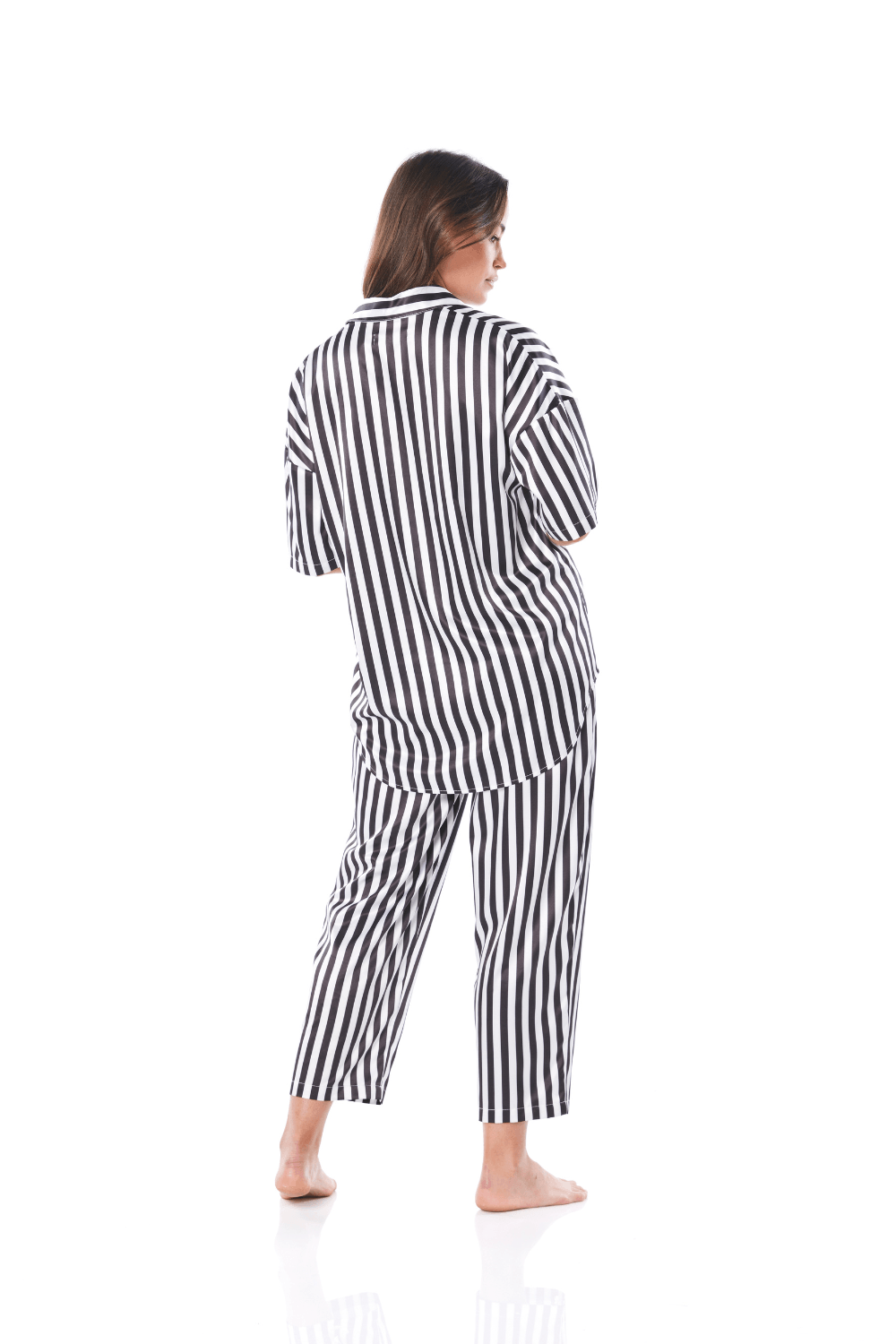 Viva Black And White Stripe PJ - Gingerlilly Sleepwear